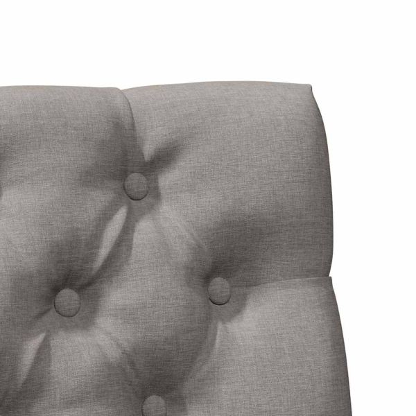 Тапицирана табла Таупе 100 cm Солидно борово дърво