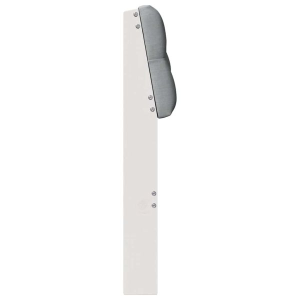 Тапицирана табла Светлосиво 80 cm Солидно борово дърво