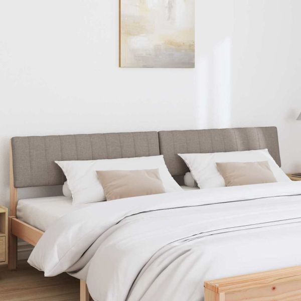 Тапицирана табла Таупе 200 cm Солидно борово дърво