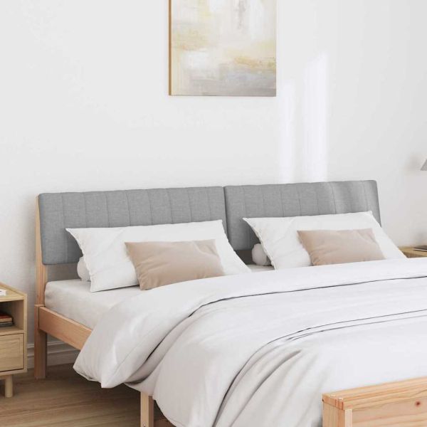 Тапицирана табла Светлосиво 180 cm Солидно борово дърво