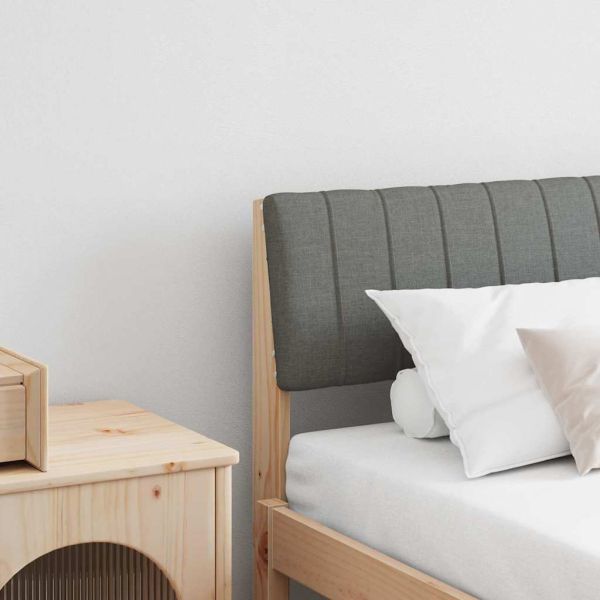 Тапицирана табла Тъмен сив 180 cm Солидно борово дърво