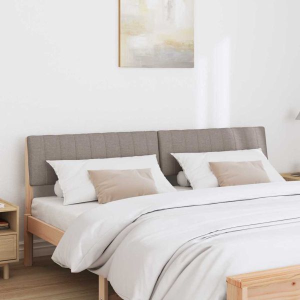 Тапицирана табла Таупе 180 cm Солидно борово дърво