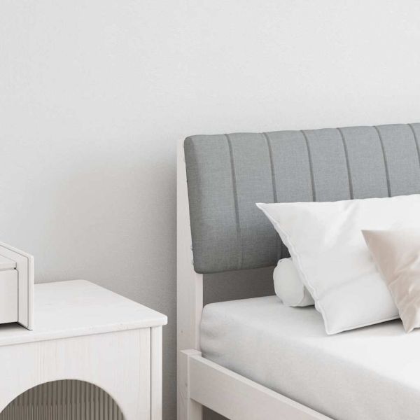 Тапицирана табла Светлосиво 180 cm Солидно борово дърво