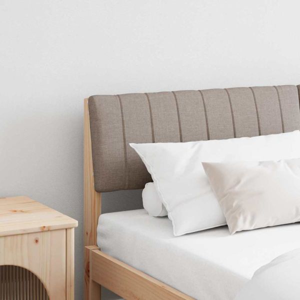 Тапицирана табла Таупе 160 cm Солидно борово дърво