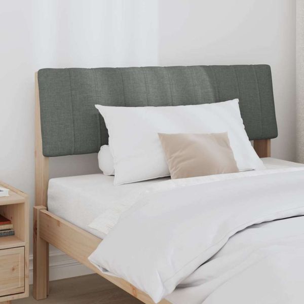 Тапицирана табла Тъмен сив 100 cm Солидно борово дърво