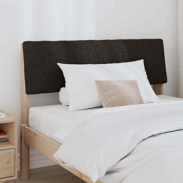 Тапицирана табла Черно 100 cm Солидно борово дърво