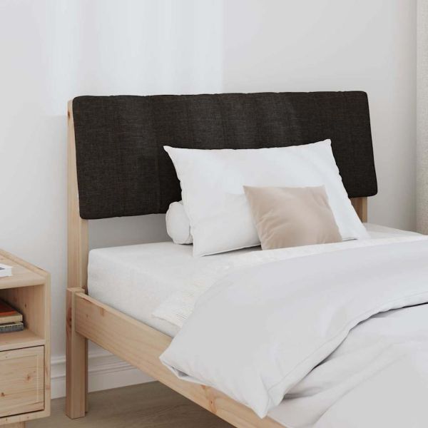 Тапицирана табла Черно 90 cm Солидно борово дърво