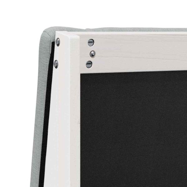 Тапицирана табла Светлосиво 180 cm Солидно борово дърво