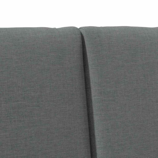 Тапицирана табла Тъмен сив 150 cm Солидно борово дърво