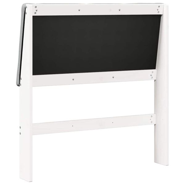 Тапицирана табла Светлосиво 90 cm Солидно борово дърво