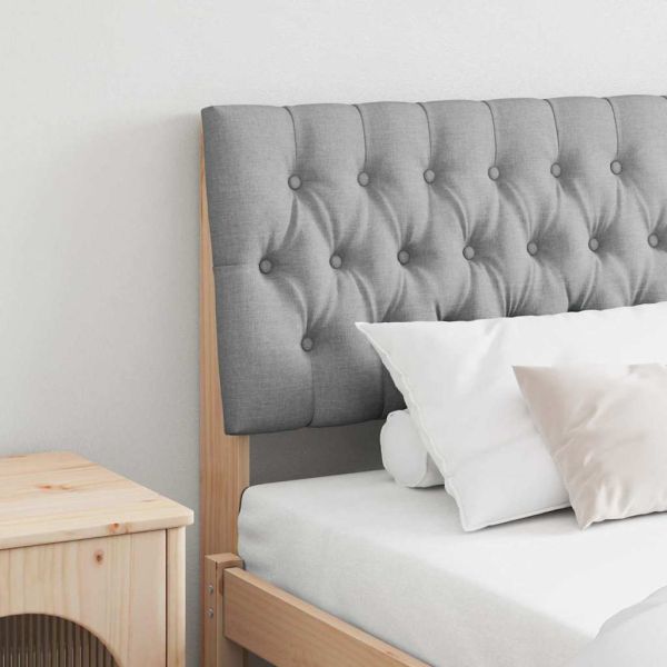 Тапицирана табла Светлосиво 180 cm Солидно борово дърво