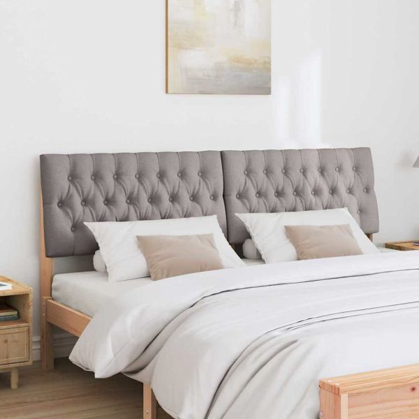 Тапицирана табла Таупе 180 cm Солидно борово дърво