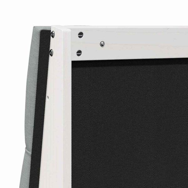 Тапицирана табла Светлосиво 150 cm Солидно борово дърво