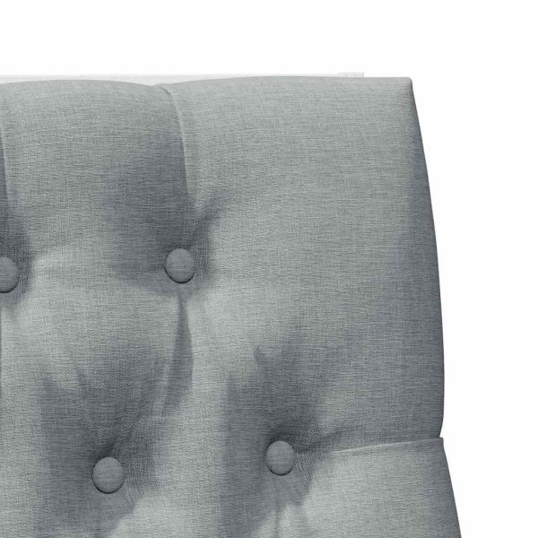 Тапицирана табла Светлосиво 100 cm Солидно борово дърво