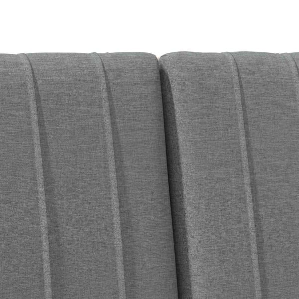 Тапицирана табла Тъмен сив 200 cm Солидно борово дърво