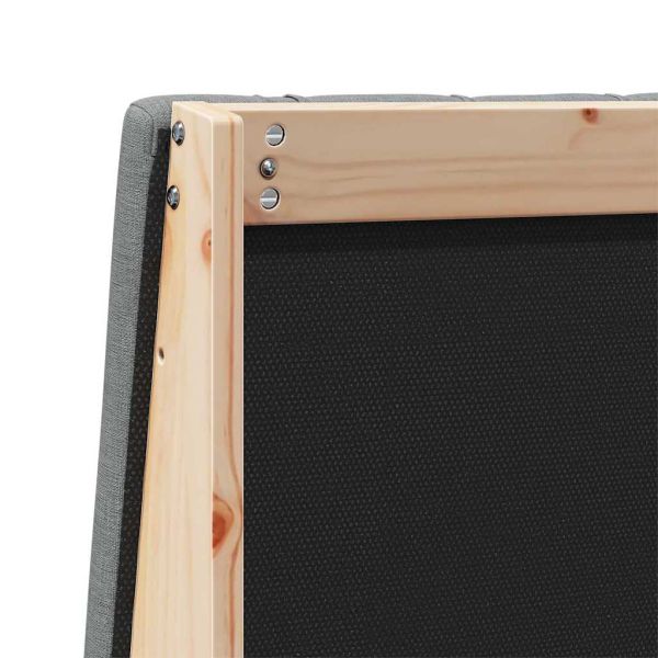 Тапицирана табла Тъмен сив 150 cm Солидно борово дърво