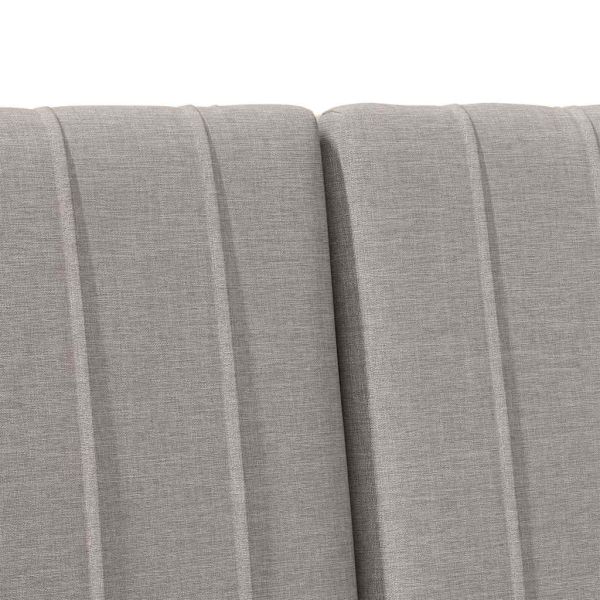 Тапицирана табла Таупе 150 cm Солидно борово дърво