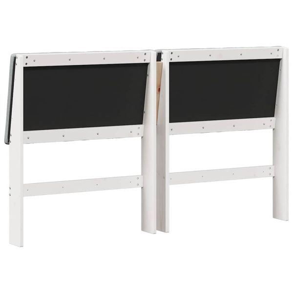 Тапицирана табла Светлосиво 150 cm Солидно борово дърво