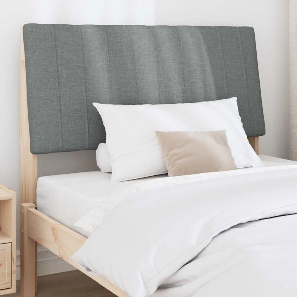 Тапицирана табла Тъмен сив 100 cm Солидно борово дърво