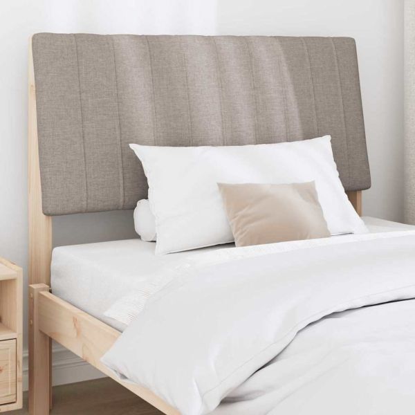 Тапицирана табла Таупе 100 cm Солидно борово дърво