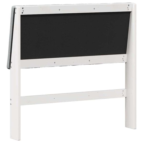 Тапицирана табла Светлосиво 100 cm Солидно борово дърво