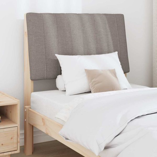 Тапицирана табла Таупе 80 cm Солидно борово дърво