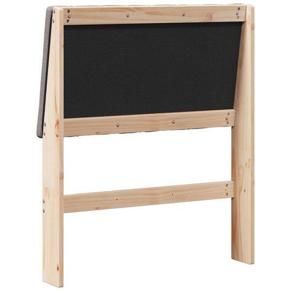 Тапицирана табла Таупе 75 cm Солидно борово дърво