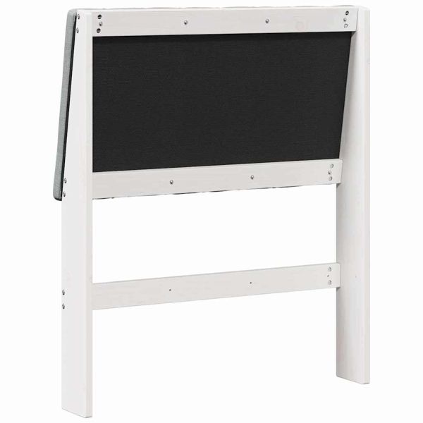 Тапицирана табла Светлосиво 75 cm Солидно борово дърво