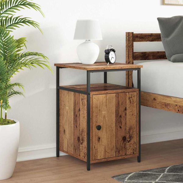 Нощен шкаф старо дърво Инженерно дърво