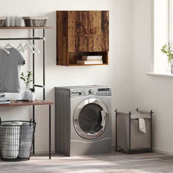 Стенен шкаф старо дърво 60 x 31 x 70 см Инженерно дърво