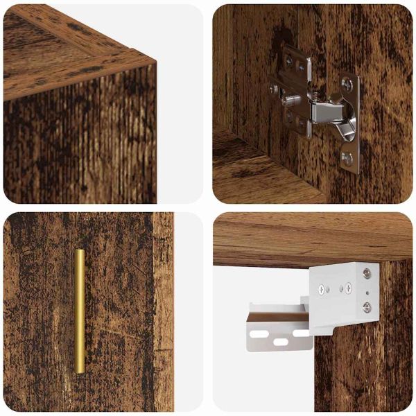 Стенен шкаф Старо дърво 60 x 31 x 70 см Инженерно дърво