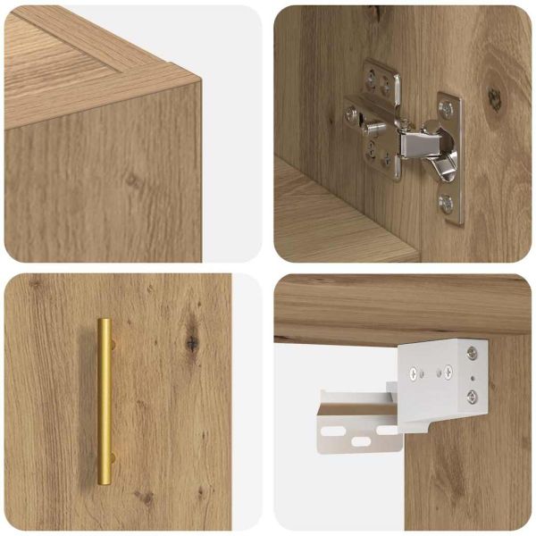 Стенен шкаф дъб артизан 60 x 31 x 70 см Инженерно дърво