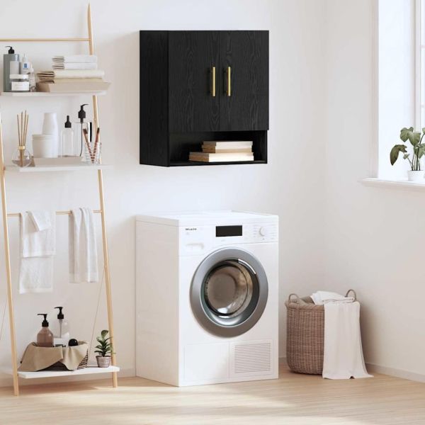 Стенен шкаф Черен дъб 60 x 31 x 70 см Инженерно дърво