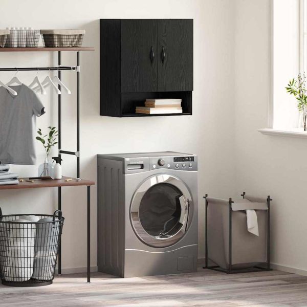 Стенно шкафче Черния дъб 60 x 31 x 70 см Инженерно дърво