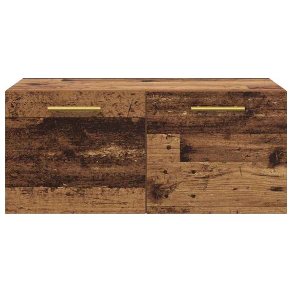 Стенен шкаф Старо дърво 80 x 36.5 x 35 cm Инженерно дърво