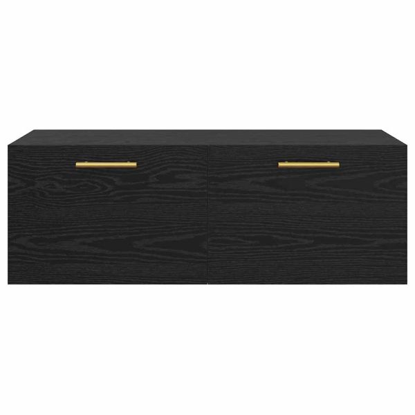 Стенен шкаф Черен дъб 100 x 36.5 x 35 cm Инженерно дърво