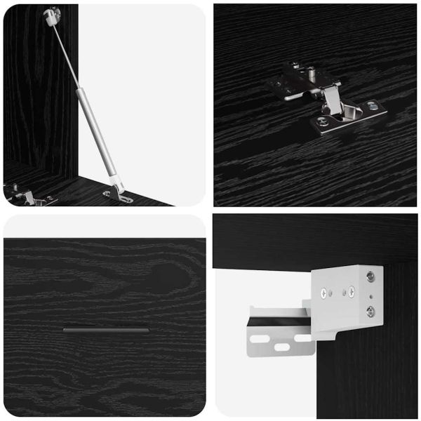 Стенно шкафче Черния дъб 100 x 36,5 x 35 cm Инженерно дърво