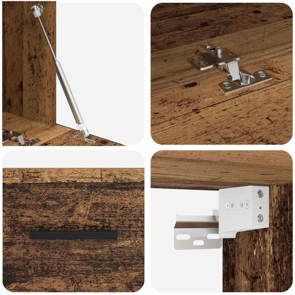 Стенен шкаф Старо дърво 100 x 36.5 x 35 cm Инженерно дърво