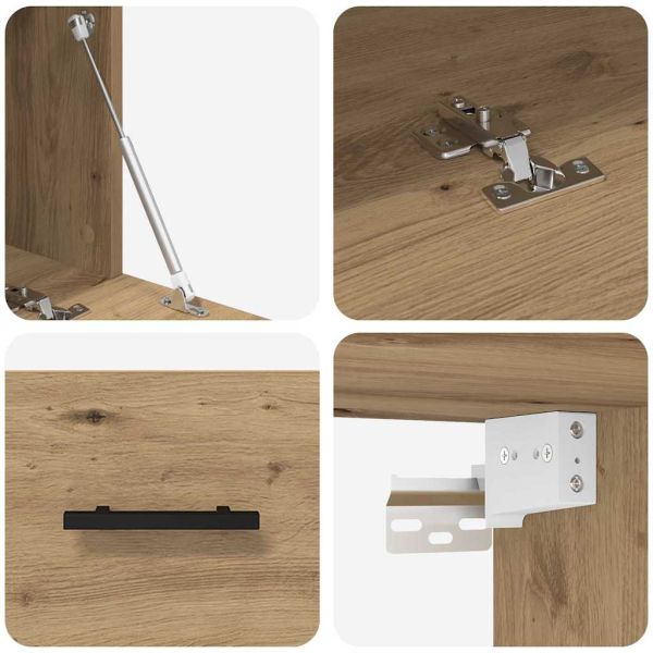 Стенен шкаф дъб артизан 100 x 36.5 x 35 cm Инженерно дърво