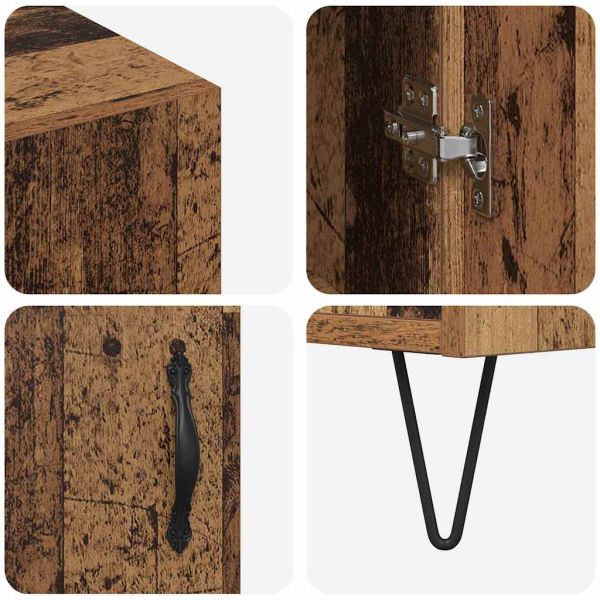 Служебен шкаф Старо дърво 90 x 32,5 x 80 см Инженерно дърво