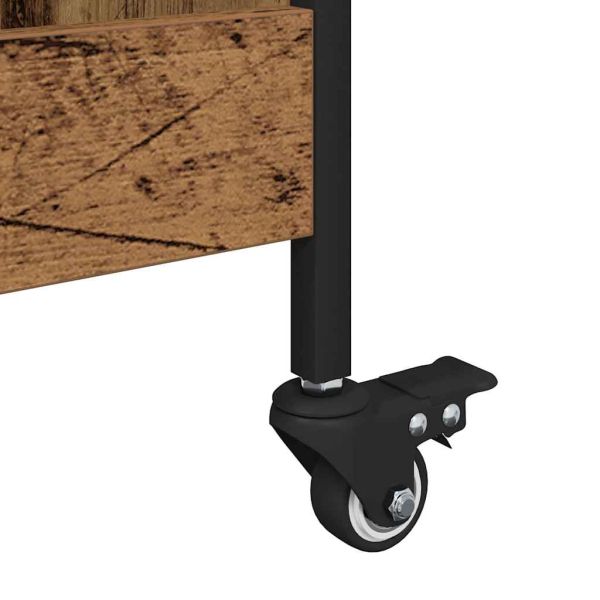 Кухненска количка Старо дърво 70 x 30 x 82 см Инженерно дърво