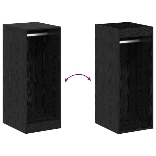 Гардероб с рафт със съхранение Черния дъб 41 x 48 x 102 см