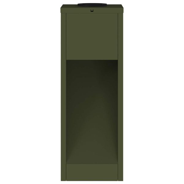 Слънчев LED светлинен указател 2 pcs Маслинено зелено