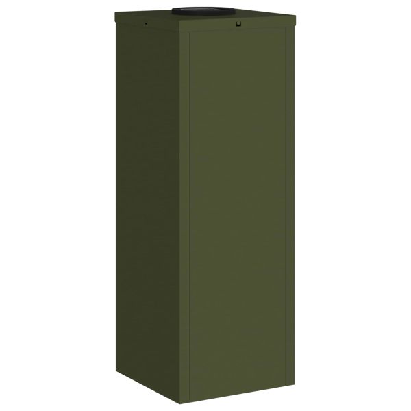 Слънчев LED светлинен указател 2 pcs Маслинено зелено