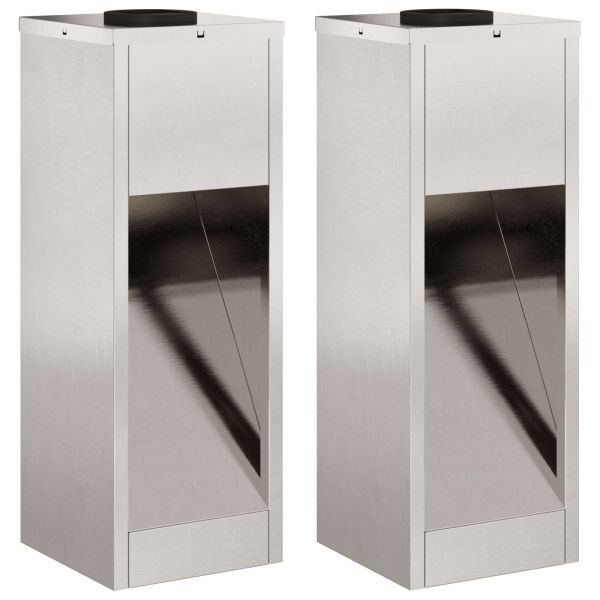 Слънчев LED светлинен указател 2 pcs Сребрист