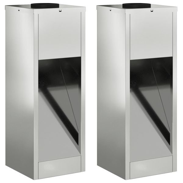 Слънчев LED светлинен указател 2 pcs Галванизирана