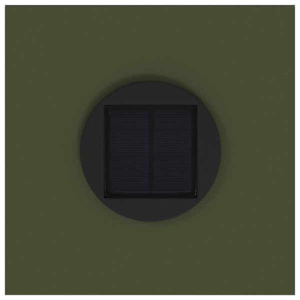 Слънчев LED светлинен указател 2 pcs Маслинено зелено