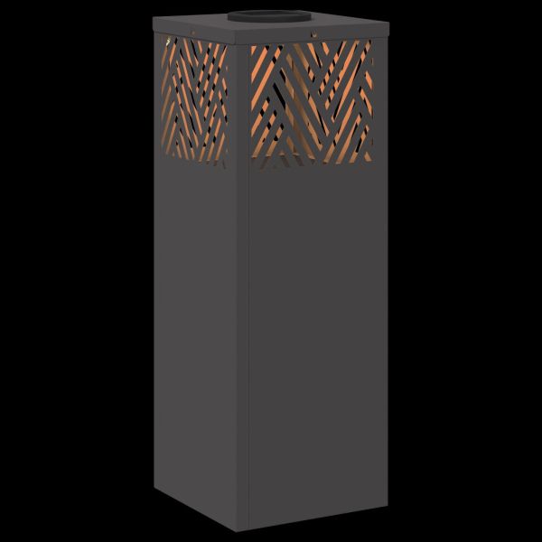 Соларна LED светлина за пътека 2 pcs Черно