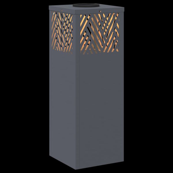 Соларна LED светлина за пътека 2 pcs Антрацит