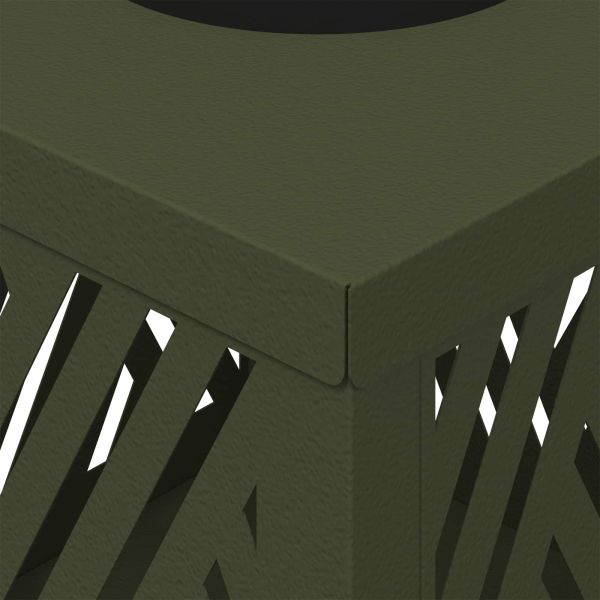 Соларна LED светлина за пътека 2 pcs Маслинено зелено